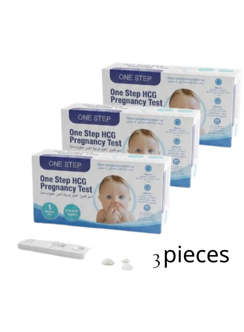 One Step HCG Pregnancy Test –3Test Cassettes - Image 1
